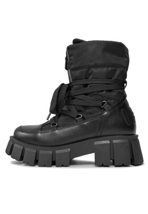 Marc O'Polo Botki 309 17366001 311 Czarny. Kolor: czarny. Materiał: materiał