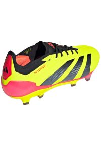 Adidas - Buty piłkarskie adidas Predator Elite Fg M IF5441 żółte. Zapięcie: sznurówki. Kolor: żółty. Materiał: materiał, syntetyk. Szerokość cholewki: normalna. Sport: piłka nożna #5