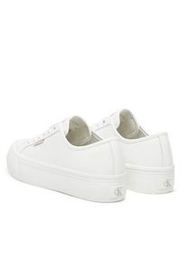 Calvin Klein Jeans Sneakersy Vulc Flatform Lth YW0YW01886 Biały. Kolor: biały. Materiał: skóra #4