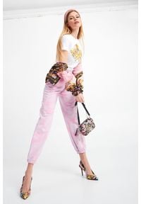 Versace Jeans Couture - Spodnie dresowe VERSACE JEANS COUTURE. Materiał: dresówka. Wzór: nadruk