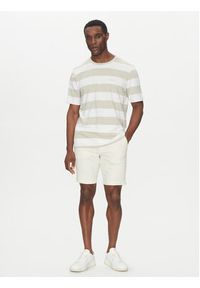 BOSS Szorty materiałowe 50536874 Écru Slim Fit. Materiał: bawełna #5