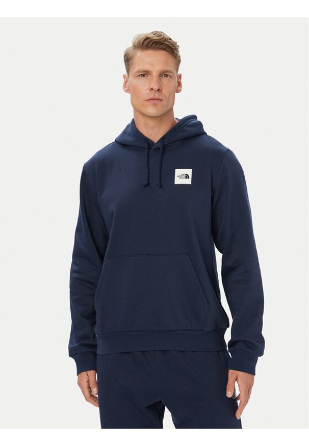 The North Face Bluza Box Half Dome Regular NF0A8JAX Granatowy Regular Fit. Kolor: niebieski. Materiał: bawełna