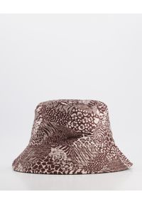 Unisono - DWUSTRONNA CZAPKA - BUCKET HAT 135-C2062 FANGO. Materiał: poliester