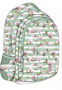 St. Majewski Plecak szkolny Kwiat Magnoli. Wzór: kwiaty #1