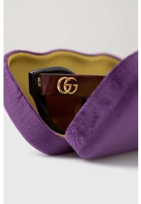 Gucci okulary przeciwsłoneczne damskie kolor bordowy. Kolor: czerwony #2