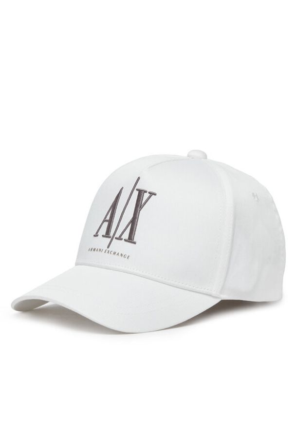 Armani Exchange Czapka z daszkiem XM000811 AF13343 U0009 Biały. Kolor: biały. Materiał: bawełna, materiał