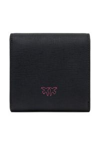 Pinko - PINKO Mały Portfel Damski Flap Wallet PE 25 PCPL 104355 A29P Czarny. Kolor: czarny. Materiał: skóra