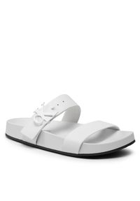 Calvin Klein Jeans Klapki Comfort 2 YW0YW00598 Biały. Kolor: biały. Materiał: skóra #1