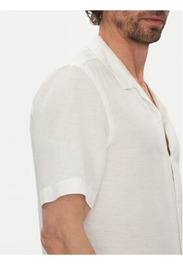 Calvin Klein Koszula K10K114197 Écru Regular Fit. Materiał: bawełna