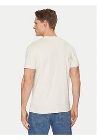 Tommy Jeans T-Shirt Linear Logo DM0DM20744 Beżowy Regular Fit. Kolor: beżowy. Materiał: bawełna #5