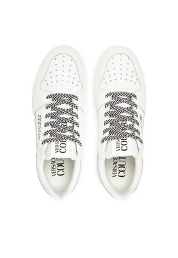 Versace Jeans Couture Sneakersy 78YA3SJ5 Biały. Kolor: biały. Materiał: skóra