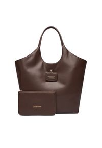 Love Moschino - LOVE MOSCHINO Torebka JC4392PP0NKN0313 Brązowy. Kolor: brązowy. Materiał: skórzane