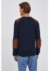 Guess Sweter męski kolor granatowy. Okazja: na co dzień. Kolor: niebieski. Materiał: dzianina. Długość rękawa: długi rękaw. Długość: długie. Styl: casual #5