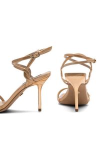 Nine West Sandały FARAZA ZL23014CC Złoty. Kolor: złoty. Materiał: skóra #8