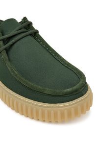 Clarks Półbuty Torhill Lo 26186160 Zielony. Kolor: zielony. Materiał: materiał #3