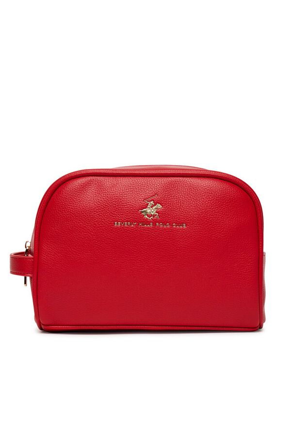 Kosmetyczka Beverly Hills Polo Club. Kolor: czerwony