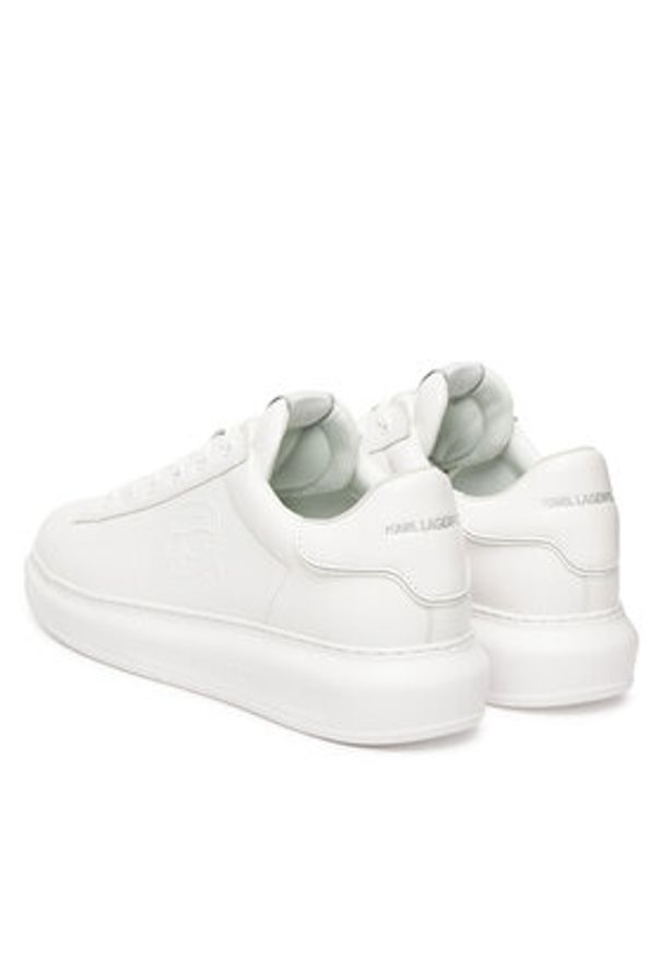 Karl Lagerfeld - KARL LAGERFELD Sneakersy Kapri KL52570 Biały. Kolor: biały. Materiał: skóra