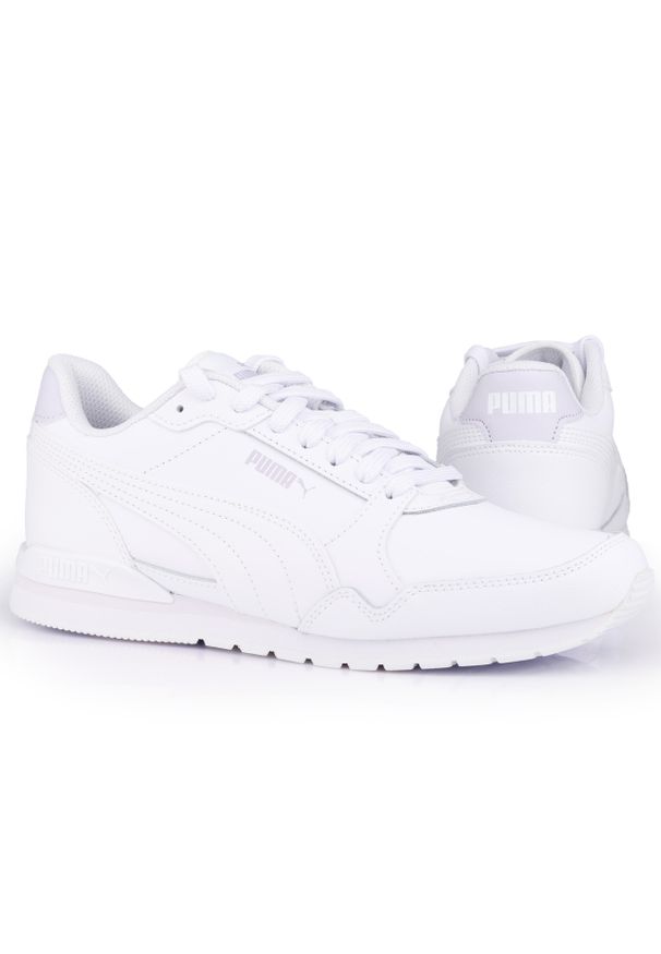 Buty męskie sportowe do chodzenia Puma ST RUNNER v3 L. Kolor: biały. Materiał: guma, tkanina, skóra. Sport: turystyka piesza