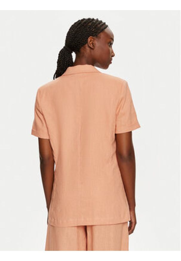 ViCOLO Marynarka TB2741 Pomarańczowy Regular Fit. Kolor: pomarańczowy. Materiał: wiskoza