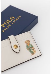 Polo Ralph Lauren etui na karty skórzane 427858790001 damski kolor beżowy. Kolor: beżowy. Materiał: skóra #3