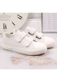 Big-Star - Trampki dziecięce na rzep ekoskóra białe Big Star KK374055. Zapięcie: rzepy. Kolor: biały #6