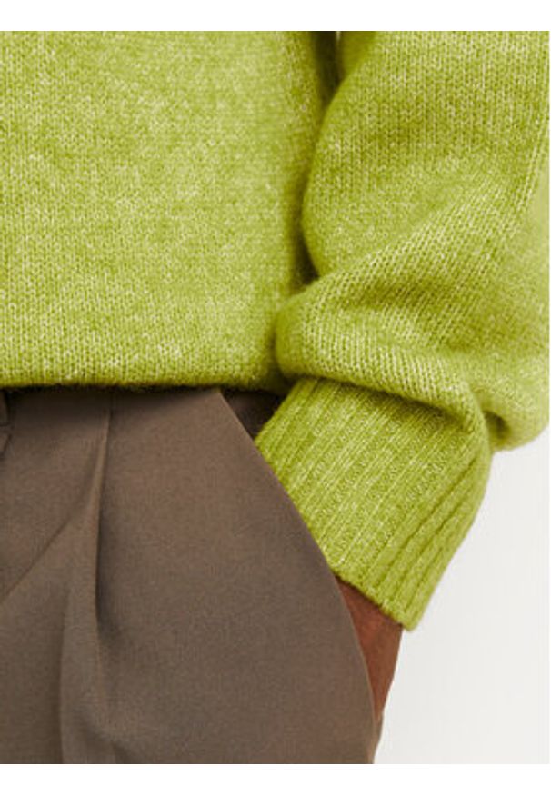 Jack & Jones - Jack&Jones Sweter Rollie 12215468 Zielony Relaxed Fit. Kolor: zielony. Materiał: syntetyk
