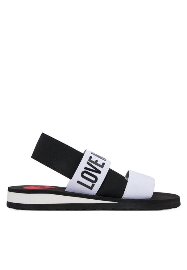 Love Moschino - LOVE MOSCHINO Sandały JA16033G0MJN410A Biały. Kolor: biały. Materiał: materiał