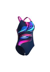 Damski kostium kąpielowy 1-częściowy Arena Bloom Pro Back. Kolor: niebieski #2