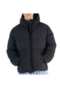 Kurtka Champion 220347-ES503 - czarna. Typ kołnierza: kaptur. Kolor: czarny. Materiał: nylon. Sezon: zima. Styl: klasyczny, elegancki #1