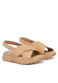 Clarks Sandały DashLite Wish 26185883 Beżowy. Kolor: beżowy. Materiał: zamsz, skóra #6