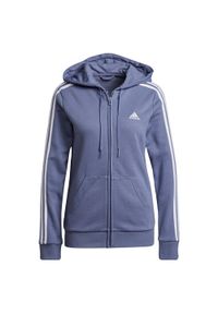 Adidas - Bluza damska adidas Essentials French. Kolor: biały, fioletowy, wielokolorowy