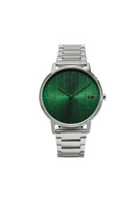 Lacoste Zegarek Crocorigin 2011311 Srebrny. Kolor: srebrny