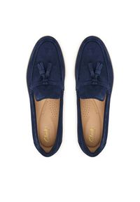 Clarks Mokasyny Narini Edge 26181452 Granatowy. Kolor: niebieski. Materiał: zamsz, skóra #4