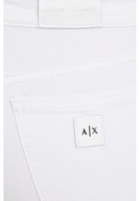Armani Exchange jeansy 3LYJ22.Y1VLZ damskie medium waist. Kolor: biały #3