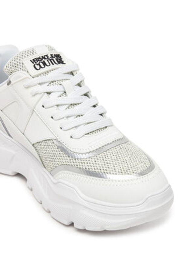 Versace Jeans Couture Sneakersy 78VA3SC4 Biały. Kolor: biały. Materiał: skóra