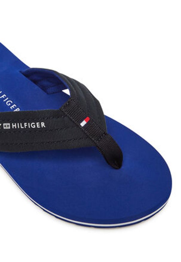 TOMMY HILFIGER - Tommy Hilfiger Japonki Nyc Beach Sandal FM0FM05437 Granatowy. Kolor: niebieski. Materiał: materiał