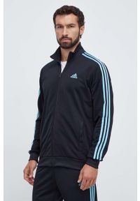 Adidas - adidas dres męski kolor czarny. Kolor: czarny. Materiał: dresówka #3
