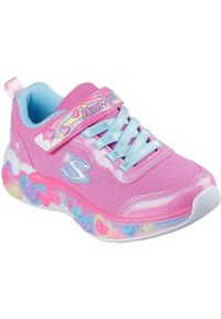 skechers - Adidasy Skechers S Lights-eternal Heart Lights, Dzieci. Okazja: na uczelnię. Kolor: różowy. Materiał: materiał. Model: Skechers Sport. Sport: joga i pilates