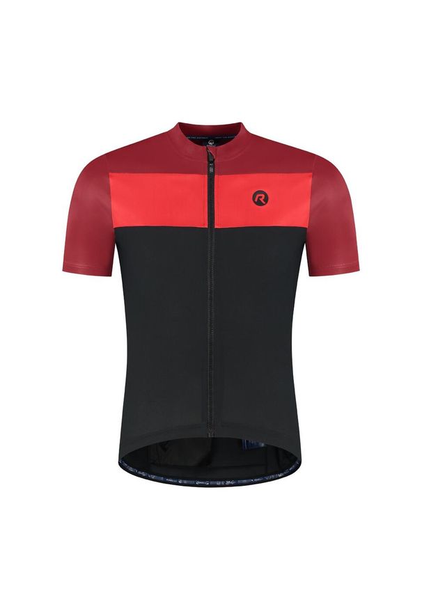 ROGELLI - Koszulka rowerowa męska Rogelli Core Block. Kolor: czerwony, wielokolorowy, czarny. Sport: kolarstwo