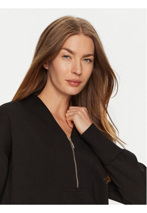 ACCESS FASHION Bluza 44-2143-749 Czarny Regular Fit. Kolor: czarny. Materiał: wiskoza