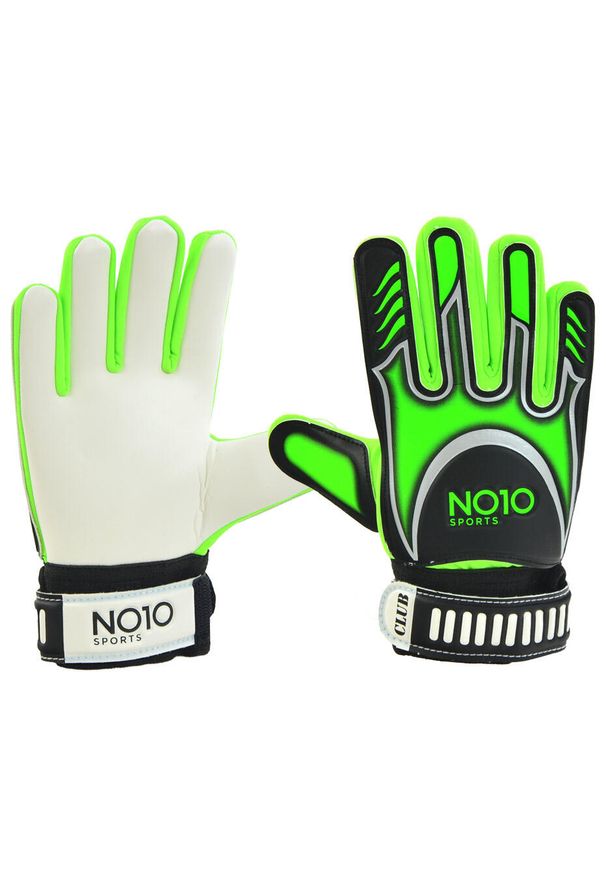Rękawice bramkarskie męskie NO10 Club. Kolor: zielony. Sport: piłka nożna