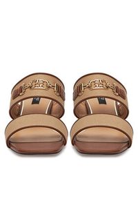 Nine West Klapki 2560-01 Beżowy. Kolor: beżowy. Materiał: materiał, syntetyk, skóra #2