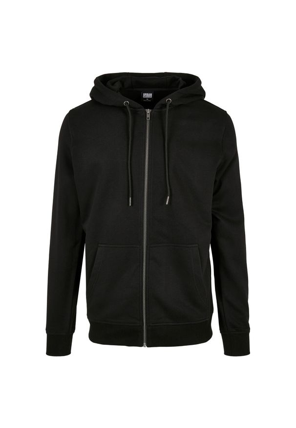 Bluza z kapturem Urban Classics basic terry zip. Typ kołnierza: kaptur. Kolor: niebieski