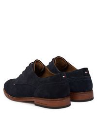 TOMMY HILFIGER - Tommy Hilfiger Półbuty Hilfiger Suede Dress Shoe FM0FM05776 Granatowy. Kolor: niebieski. Materiał: skóra, zamsz #3