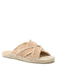 Castañer Espadryle Pilita/002 022987-2008 Beżowy. Kolor: beżowy. Materiał: skóra