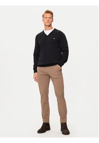 GANT - Gant Sweter Classic 8030562 Czarny Regular Fit. Kolor: czarny. Materiał: bawełna #3