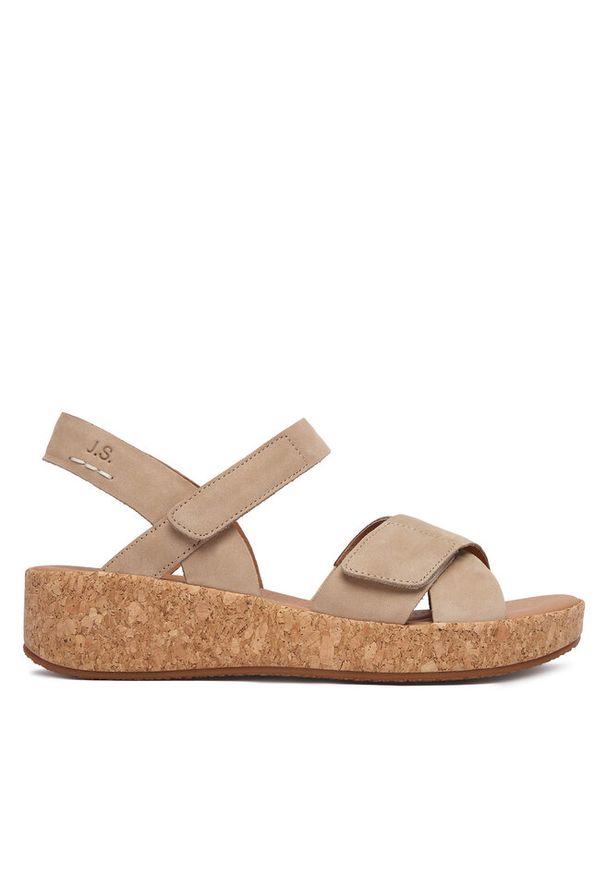 Sandały Josef Seibel. Kolor: kremowy