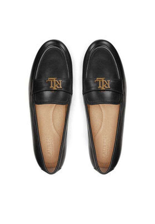 Lauren Ralph Lauren - LAUREN RALPH LAUREN Loafersy 802946808001 Czarny. Kolor: czarny. Materiał: skóra