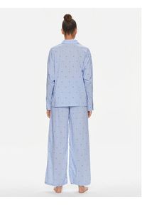 DKNY Piżama YI90008 Niebieski Regular Fit. Kolor: niebieski. Materiał: bawełna #2