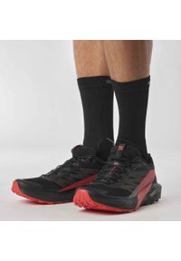 salomon - Męskie buty do biegania w terenie Salomon Sense Ride 5. Kolor: czerwony, wielokolorowy, czarny